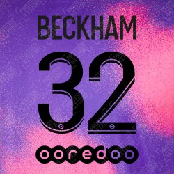 Beckham 32 (Official PSG 2020/21 Fourth Ligue 1 Name and Numbering)